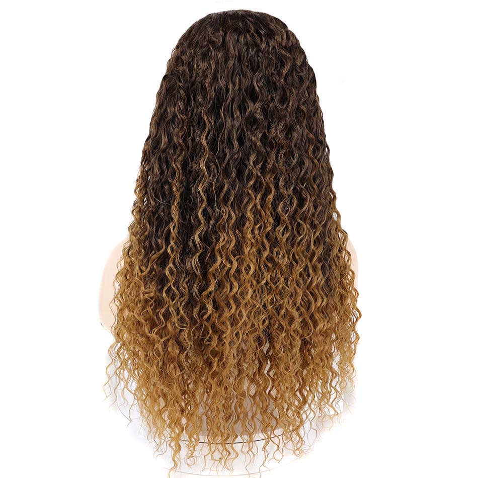 28Inch Water Wave Headband Wigs Synthetic Wig With Headband For Women Glueless Wig By BHF