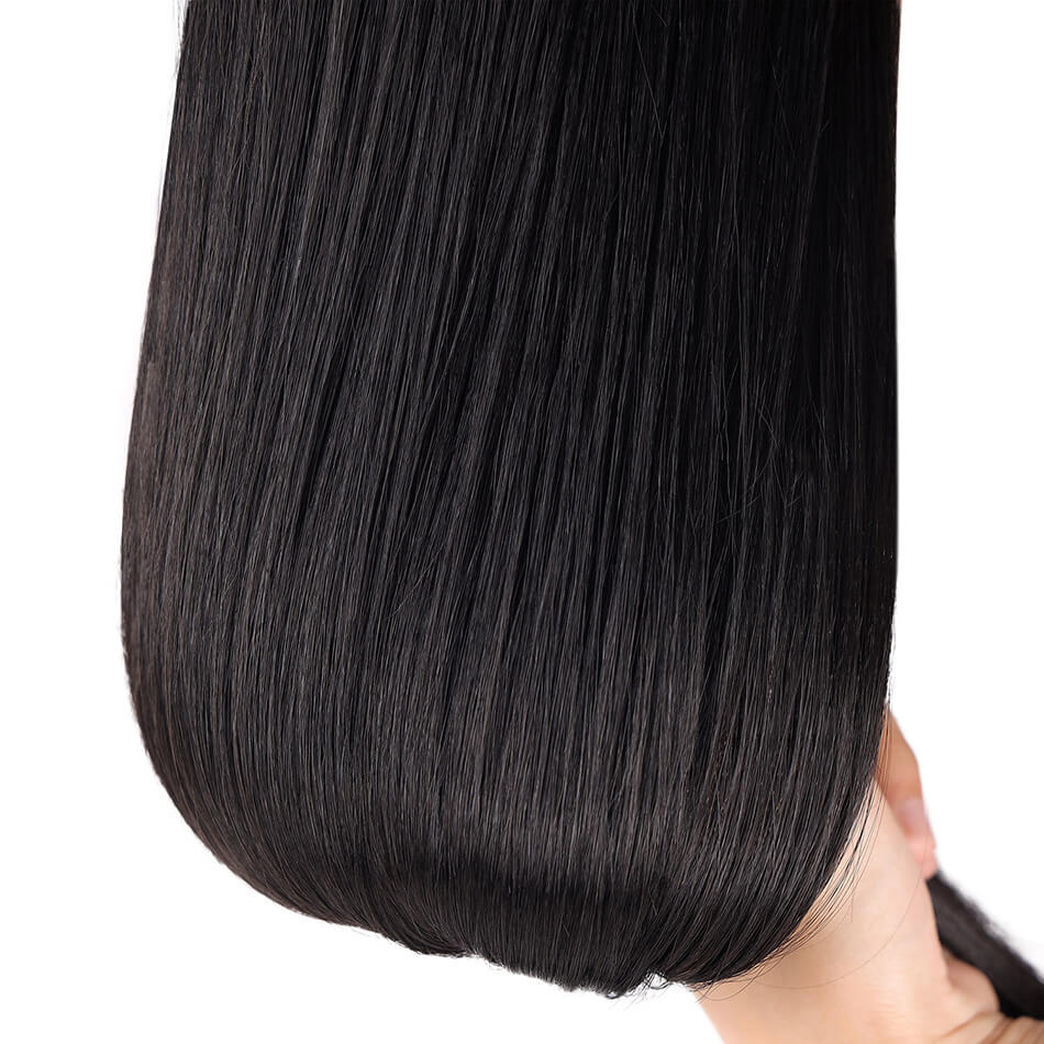 BHF Straight 30inch Long Ponytail Synthetic Hair Wrap on Clip Hair Extensions Fack Hair(80CM)