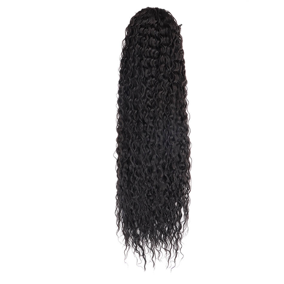 BHF Synthetic Ponytail Drawstring Long Ponytail wig Water Wave Clip In Ponytail Hair Extension Wig