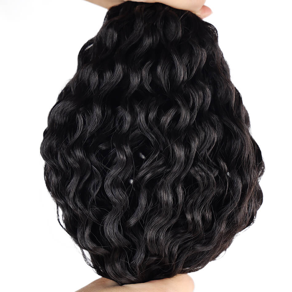 BHF Synthetic Ponytail Drawstring Long Ponytail wig Water Wave Clip In Ponytail Hair Extension Wig