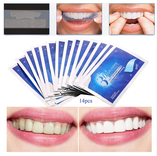 Hot Sales 14Pcs 3D White Gel Teeth Whitening Tooth Dental kit Whitening Perfect Smile