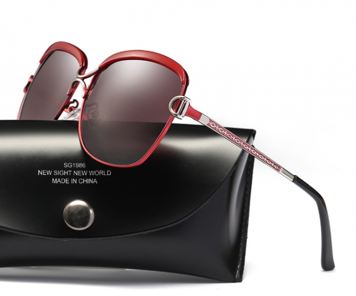 New Sunglasses oversized Women Polarized sun glasses high quality Female Prismatic Eyewear