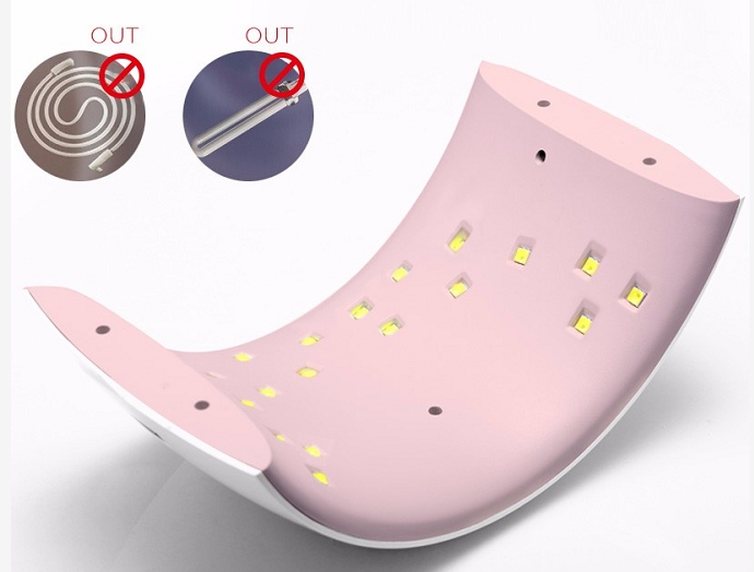 9c Plus 36W UV LED Nail lamp 18 LEDs Nail dryer for All Gels button Perfect Thumb Solution