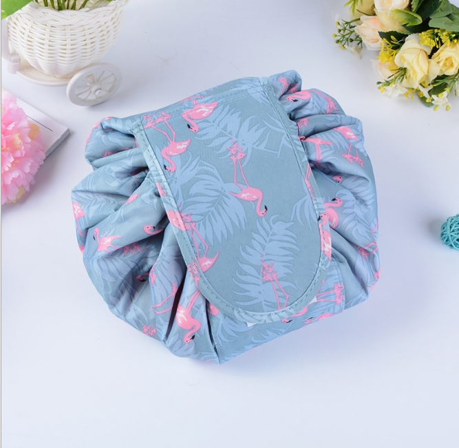 Cosmetic Bag Professional Drawstring Makeup Case Women Travel Organizer Storage Toiletry Wash Kit