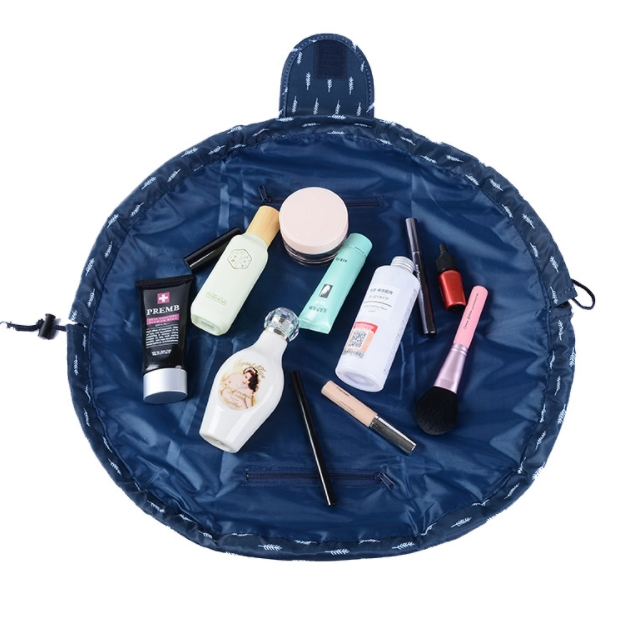 Cosmetic Bag Professional Drawstring Makeup Case Women Travel Organizer Storage Toiletry Wash Kit