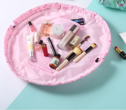 Cosmetic Bag Professional Drawstring Makeup Case Women Travel Organizer Storage Toiletry Wash Kit