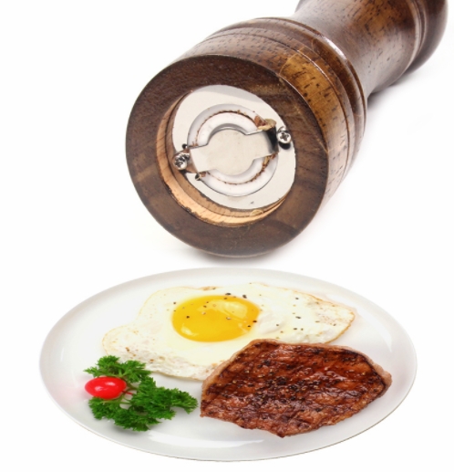 Salt Pepper Mill Solid Wood Pepper Mill with Strong Adjustable Ceramic Grinder 5&quot; 8&quot; Kitchen Tools