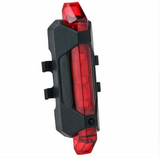 New Portable LED USB Rechargeable Cycling Light Bike Bicycle Tail Rear Safety Warning Light