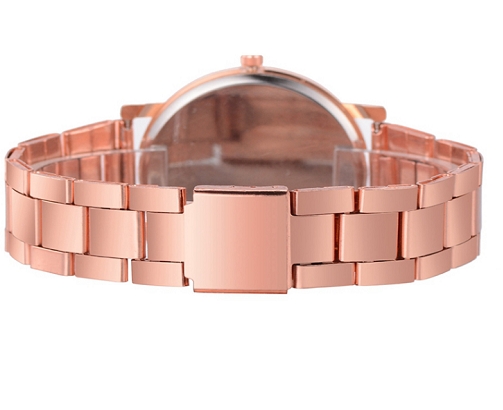 Women Dress Watches Rose Gold Stainless Steel  Wristwatch Quartz Clock  Luxury Watches