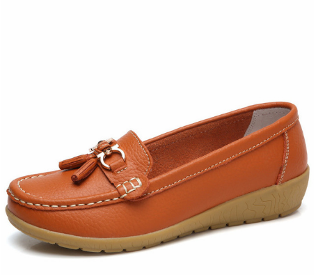 New Arrival Shoes Woman Genuine Leather Women Flats Slip On Women&apos;s Loafers Female Moccasins Shoe