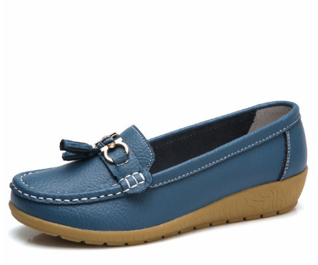 New Arrival Shoes Woman Genuine Leather Women Flats Slip On Women&apos;s Loafers Female Moccasins Shoe