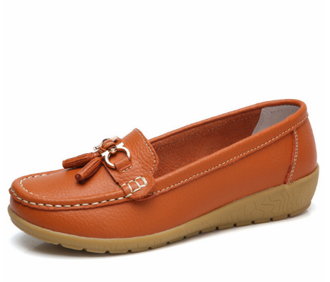New Arrival Shoes Woman Genuine Leather Women Flats Slip On Women&apos;s Loafers Female Moccasins Shoe
