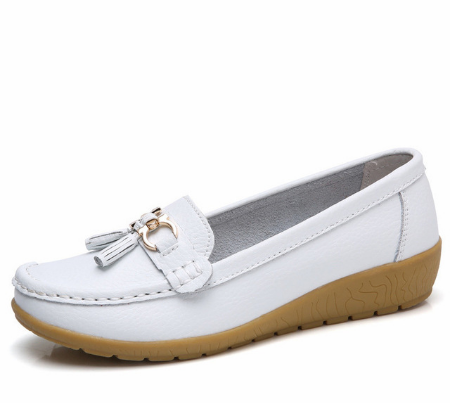 New Arrival Shoes Woman Genuine Leather Women Flats Slip On Women&apos;s Loafers Female Moccasins Shoe