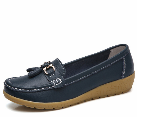 New Arrival Shoes Woman Genuine Leather Women Flats Slip On Women&apos;s Loafers Female Moccasins Shoe