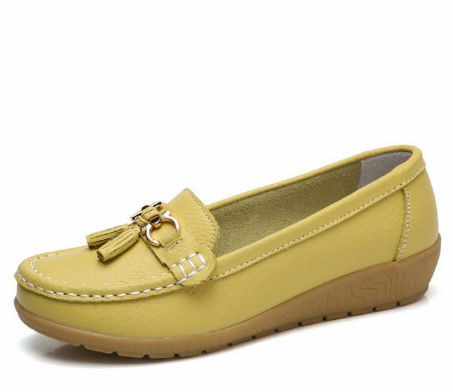 New Arrival Shoes Woman Genuine Leather Women Flats Slip On Women&apos;s Loafers Female Moccasins Shoe