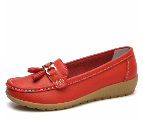 New Arrival Shoes Woman Genuine Leather Women Flats Slip On Women&apos;s Loafers Female Moccasins Shoe
