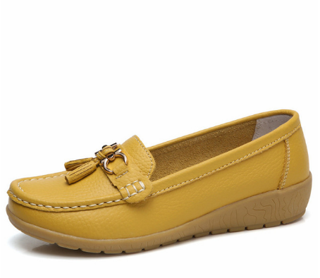 New Arrival Shoes Woman Genuine Leather Women Flats Slip On Women&apos;s Loafers Female Moccasins Shoe