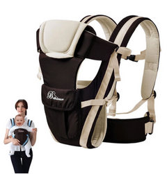 0-30 Months Breathable Front Facing Baby Carrier 4 in 1 Infant Comfortable Sling Backpack baby stuff Beige one size