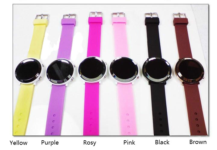 2024 fashion colourful Watches students Watch women Ladies Led Light Watched Casual Mirror exterior Smart Watches For Kids rubber waterproof wrist watches birthday children active sports Backlight