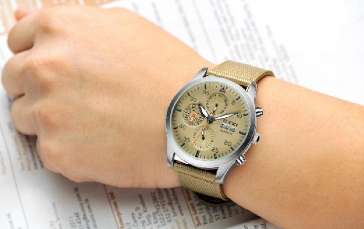 Watches Men Sports Watch Automatic Leather Canvas Casual Curren Date gentleman for men