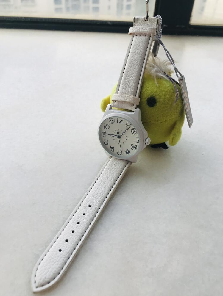 Watches quartz watch casual men watches fashion students pu Women ladies Casual Sports Couples Leather strap curren children for lady watches student Waterproof Cartoon Middle School Simple Clock