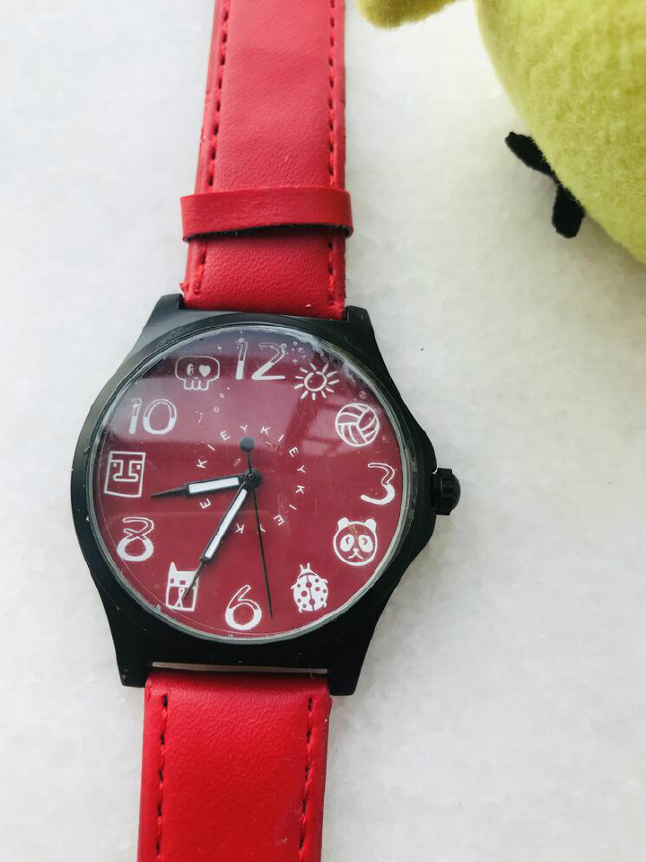 Watches birthday Fashion quartz good watches Casual Sports gentleman quartz Watch men wristwatch Waterproof Big Dial Noctilucent watches student PU portable Watches Leather band strap children for men