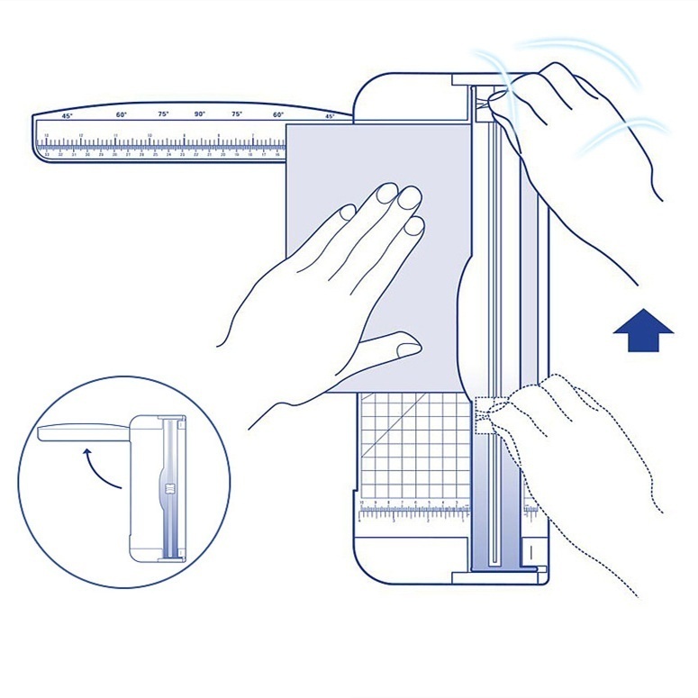 Paper Photo Cutter A5 A4 A3 A2 Trimmer Ruler Guillotine Cutting Multifunction