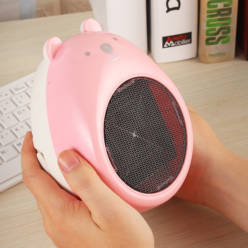 Cartoon Mini Heater Small Desktop Heater Fan Lovely Warm Fan Household Electric Heating