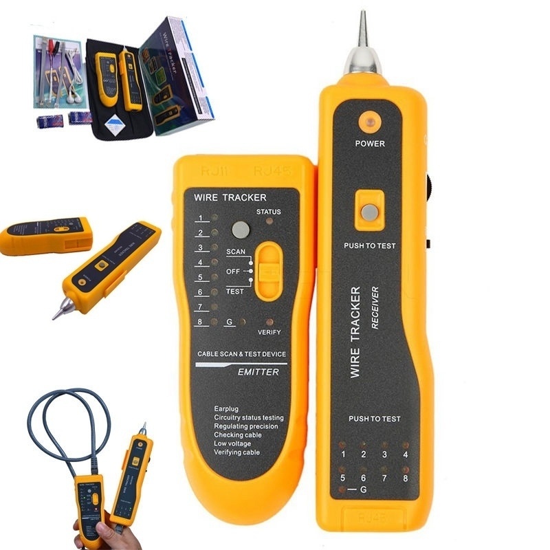 Telephone Wire Tracker Tracer Toner Ethernet LAN Network Cable Tester Detector Line Finder