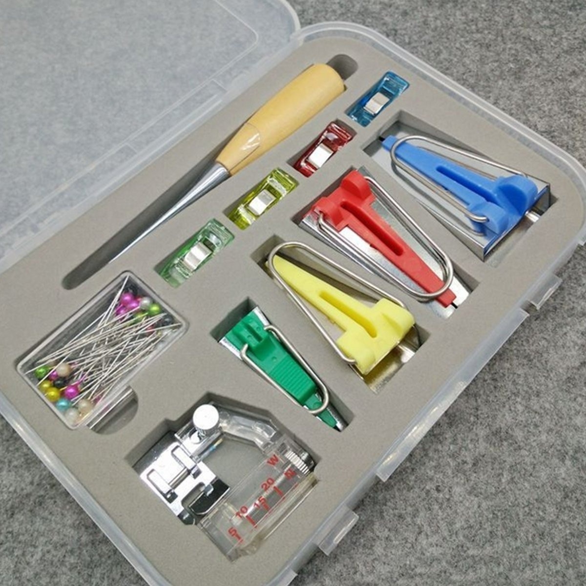 60 sets of fusible bias binding tape machine needle set for sewing and quilting household goods