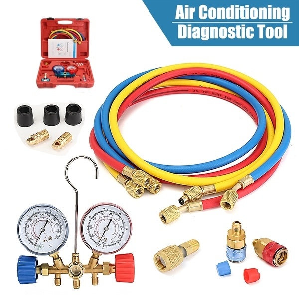 HVAC Refrigeration Kit High Pressure Valve Switch Manifold Instrument Group R22 R12 R134a