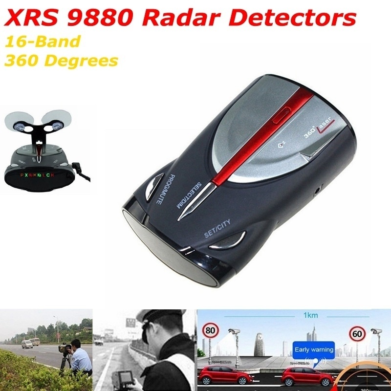 Car GPS Radar Detector XRS 9880 Laser Anti-Radar Detector 360 Degree Speed Voice Alarm