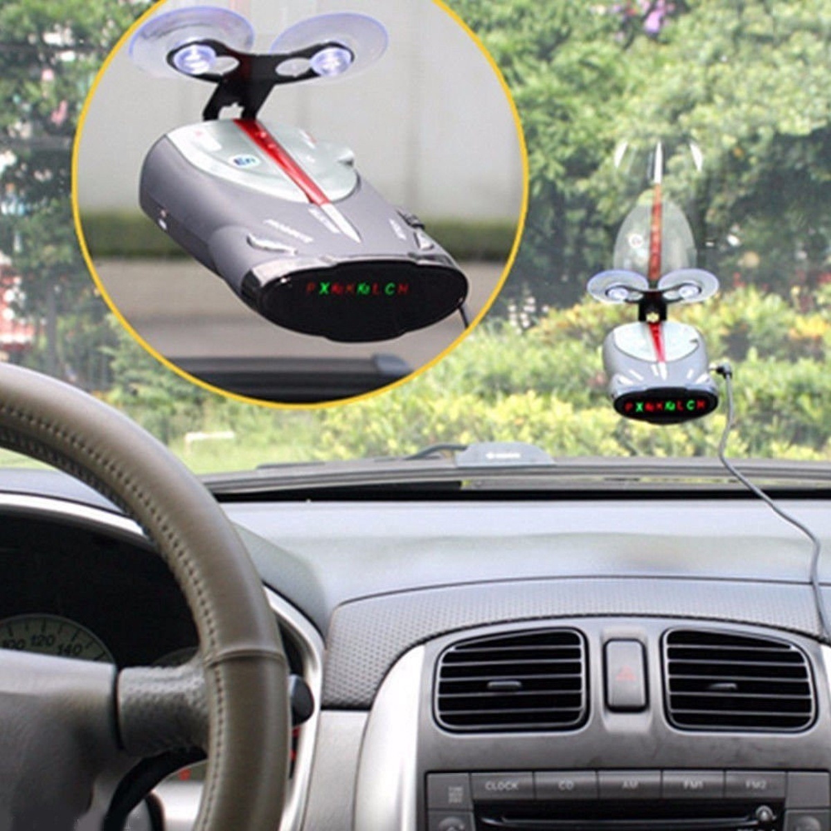 Car GPS Radar Detector XRS 9880 Laser Anti-Radar Detector 360 Degree Speed Voice Alarm