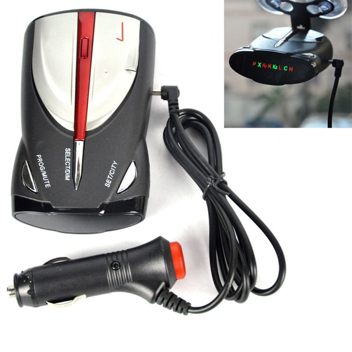 Car GPS Radar Detector XRS 9880 Laser Anti-Radar Detector 360 Degree Speed Voice Alarm