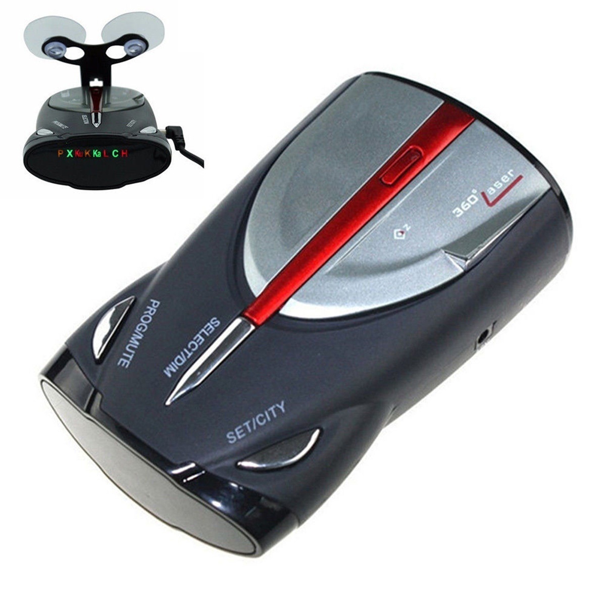 Car GPS Radar Detector XRS 9880 Laser Anti-Radar Detector 360 Degree Speed Voice Alarm