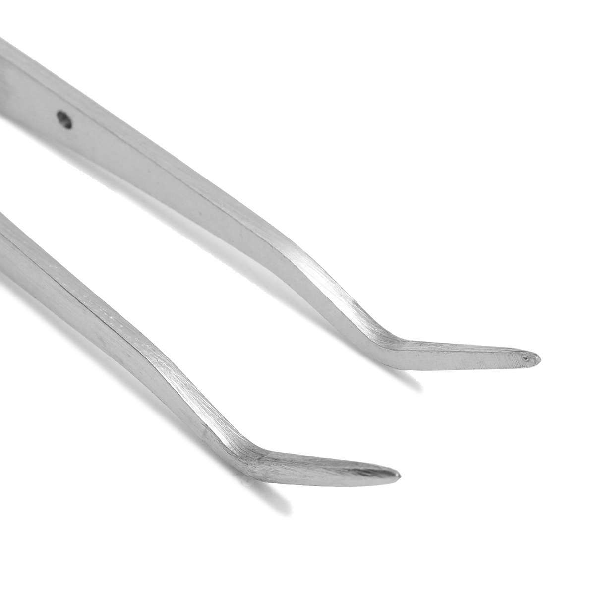 10Pc 6&apos;&apos; Stainless Steel Splinter Dental Tweezers Surgical Lab Instruments Dentistry Tool