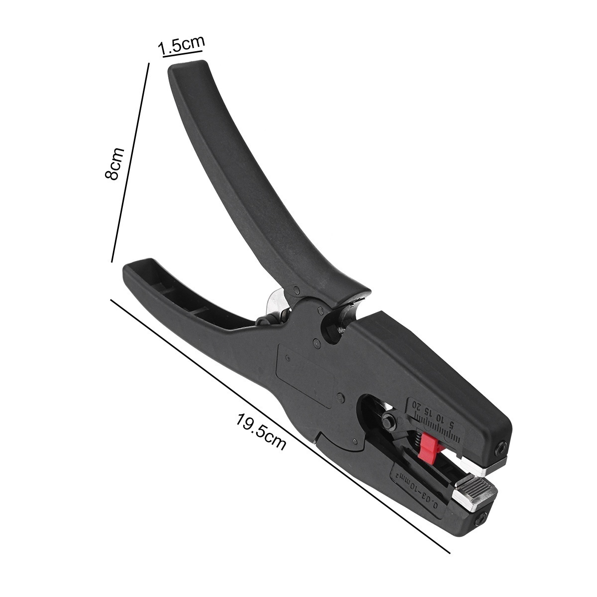0.03-10mm² Wide Range Electric Cable Wire Crimper Stripper Cutter Pliers For Stripping Cutting Cable