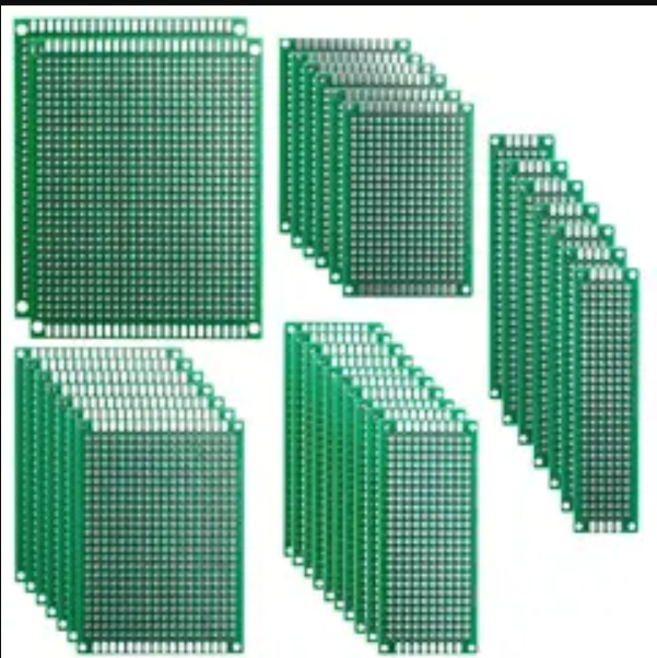 32 Pcs Double Sided PCB Board Prototype Kit for DIY Soldering with 5 Sizes Compatible Arduino Kits