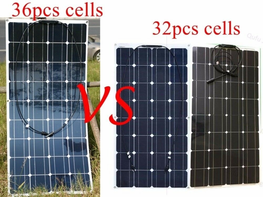 200W Solar Panel System 2Pcs 100W Flexible Solar Panels 20A Solar Controller Connector