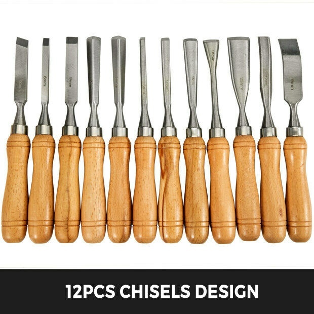 12pcs Wooden Lathe Chisel Set Woodworking Lathe Carving Professional-