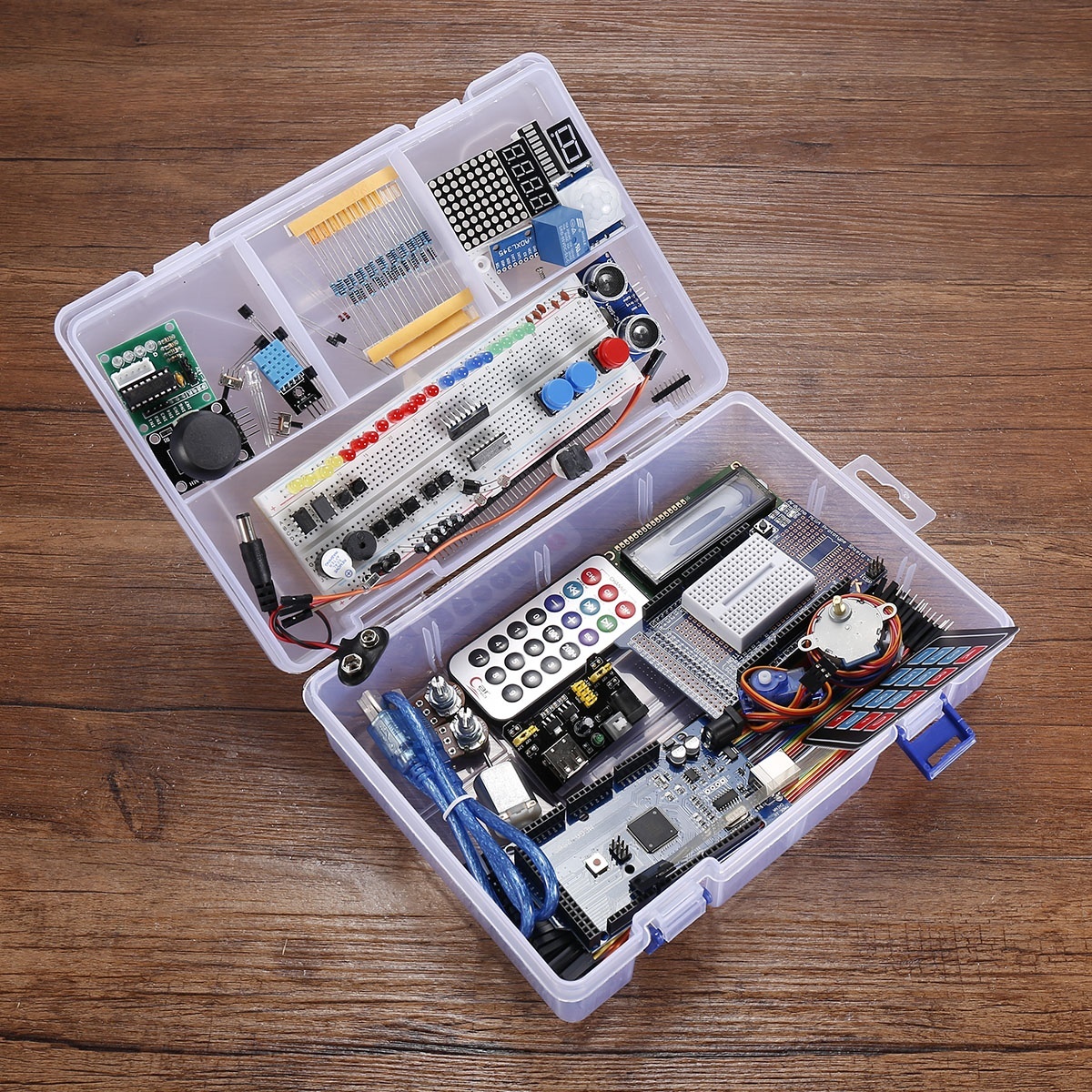 Full Version Starter Kit for Arduino Beginner Learning MEGA 2560 Servo Motor LCD1602 Model