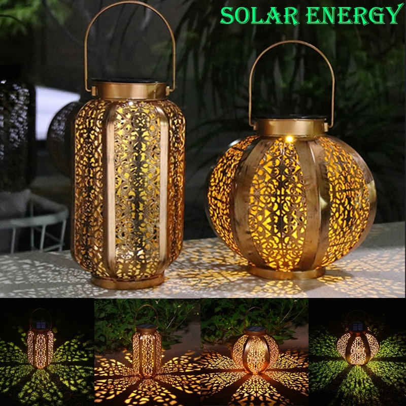 Hanging lights, solar lights, energy lights, terrace decorative metal lights (gardens, yards)