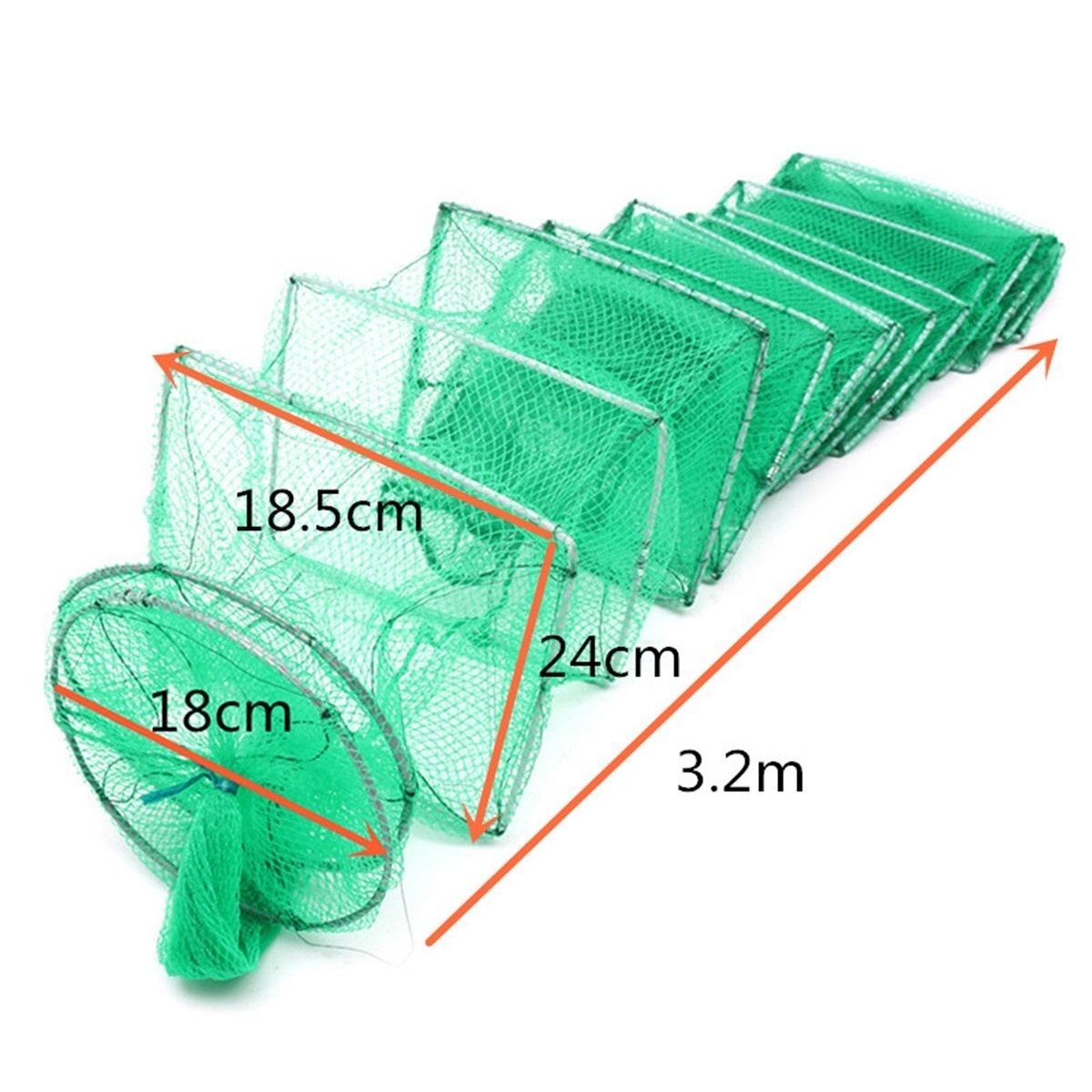 Foldable Crab Fish Crayfish Lobster Shrimp Prawn Eel Live Trap Net Bait Fishing Pot Cage