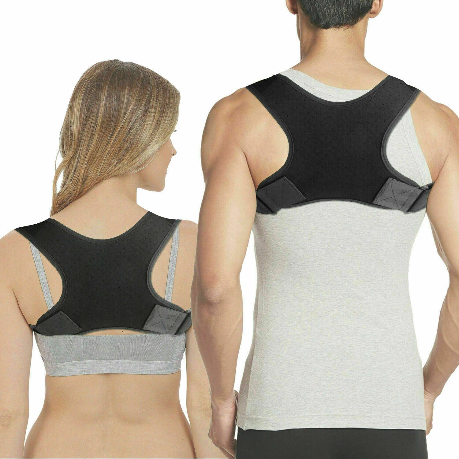 Treatment of men and women with one-shoulder straight support belt after sitting orthosis
