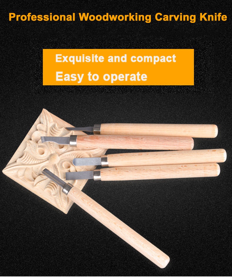 6-piece wood carving knife set handmade wood carving seal rubber stamp carving knife