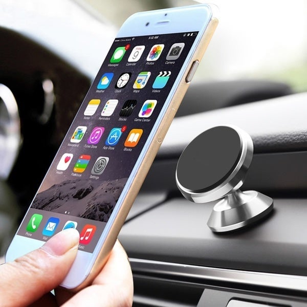 360-degree universal car phone holder with magnetic tuyere holder