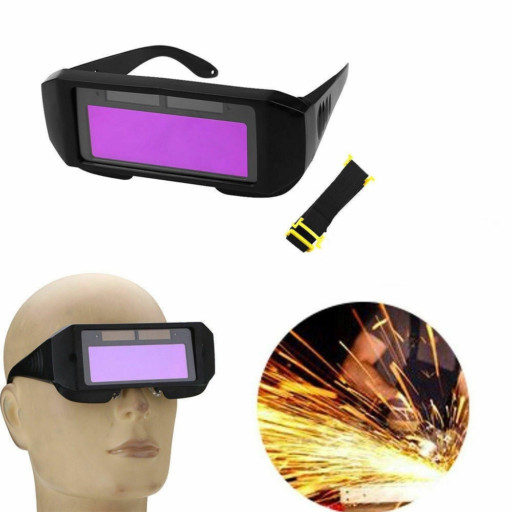 Solar Powered Automatic Dimming Welding Mask Helmet Goggles Welding Goggles Anti-ultraviolet