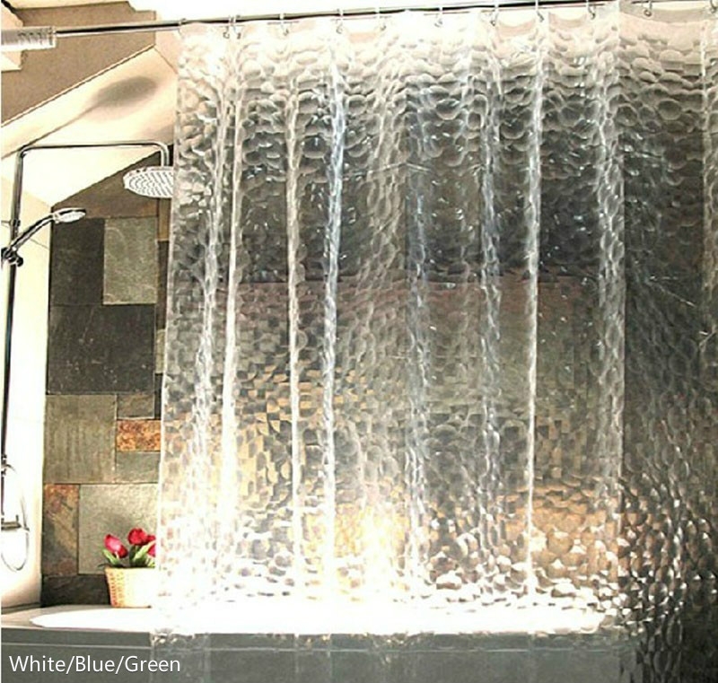 3D Water Cube Mould / 3D Water Cube Shower Curtain is waterproof, mold-free shower curtain