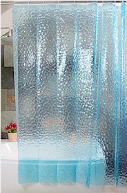 3D Water Cube Mould / 3D Water Cube Shower Curtain is waterproof, mold-free shower curtain
