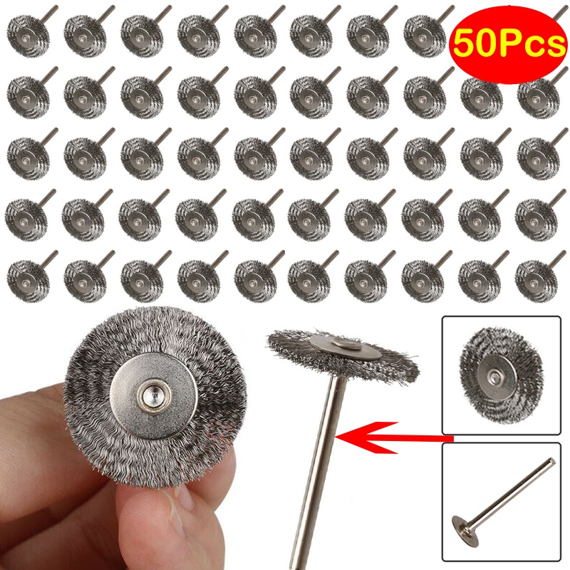 Best price for 50Pc 25mm Stainless Steel Wire Cup Brush sDremel Wheel ...